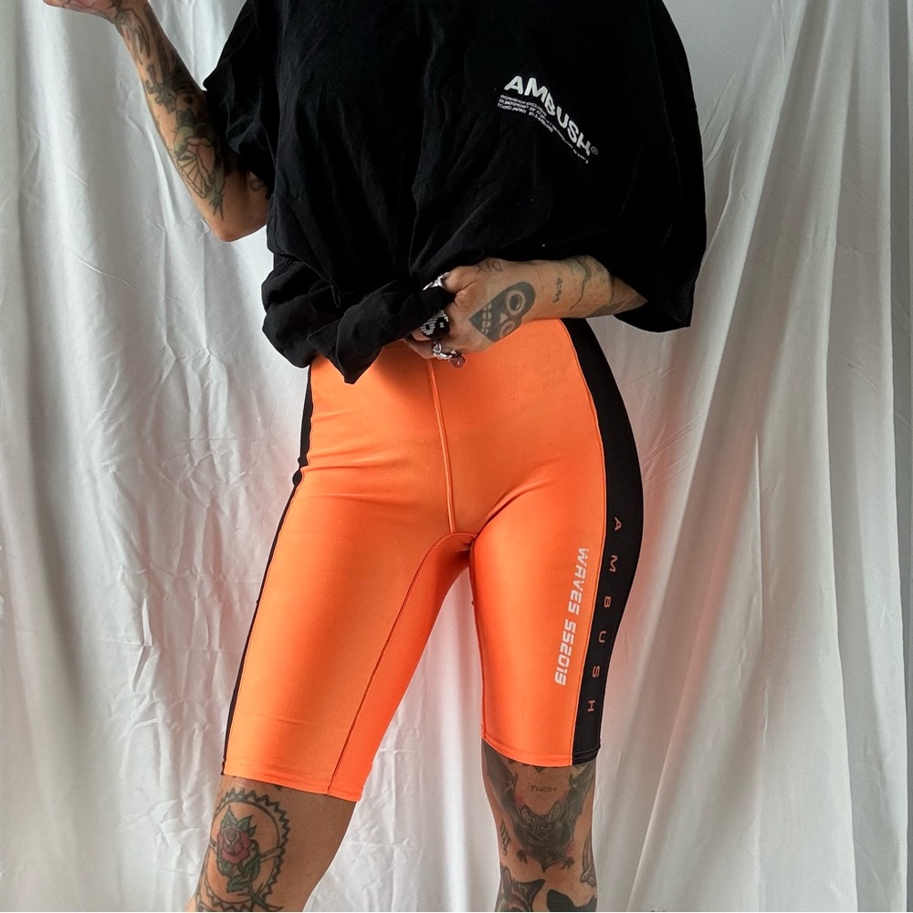 AMBUSH Women's Orange scuba Shorts